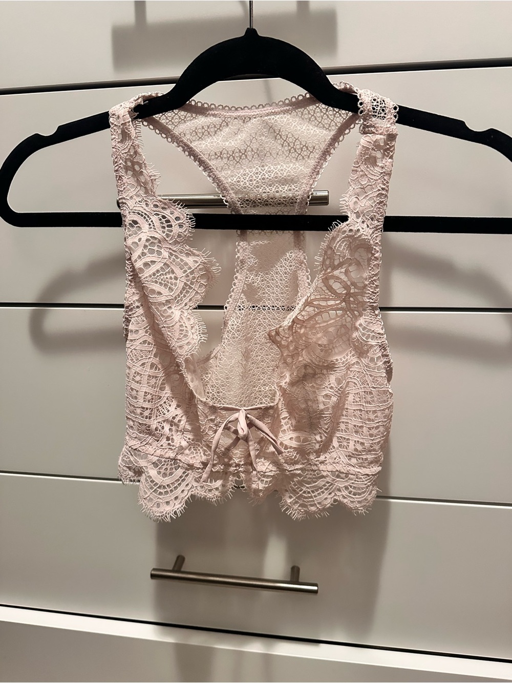 Victoria's Secret Pale Pink Lace Racerback Bralette